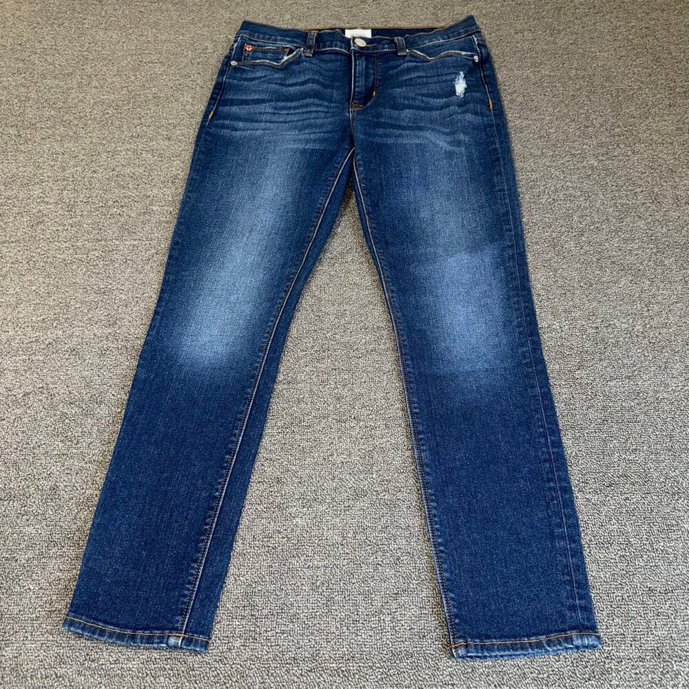 HUDSON Midrise Crop Natalie Super Skinny Jean Women's 28 Blue Dark Wash NWOT
